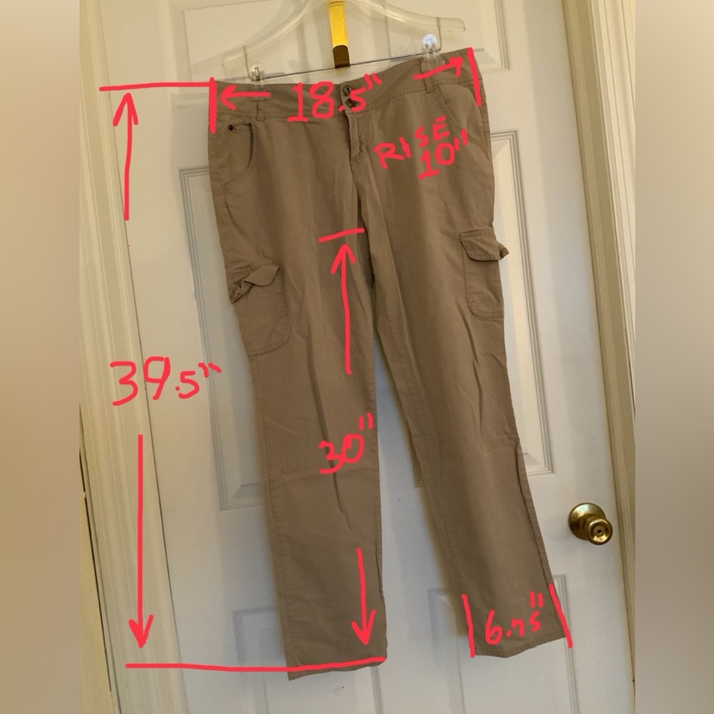 SOFT COTTON CHINO, BOYFRIEND CARGO PANTS. - Picture 4 of 11